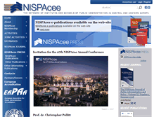 Tablet Screenshot of nispa.org
